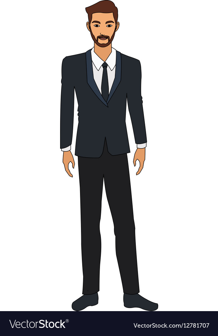 Businessman cartoon icon Royalty Free Vector Image