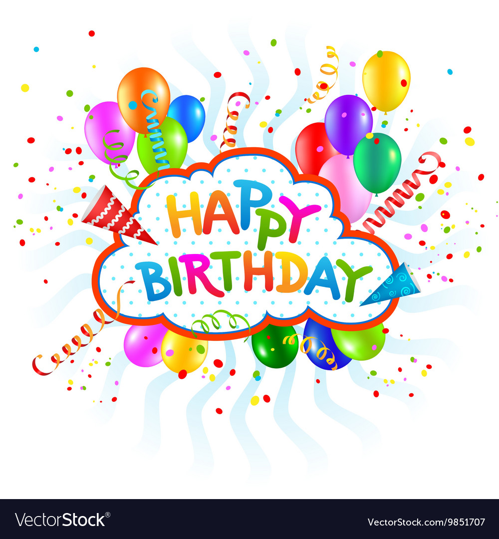 Happy birthday background Royalty Free Vector Image