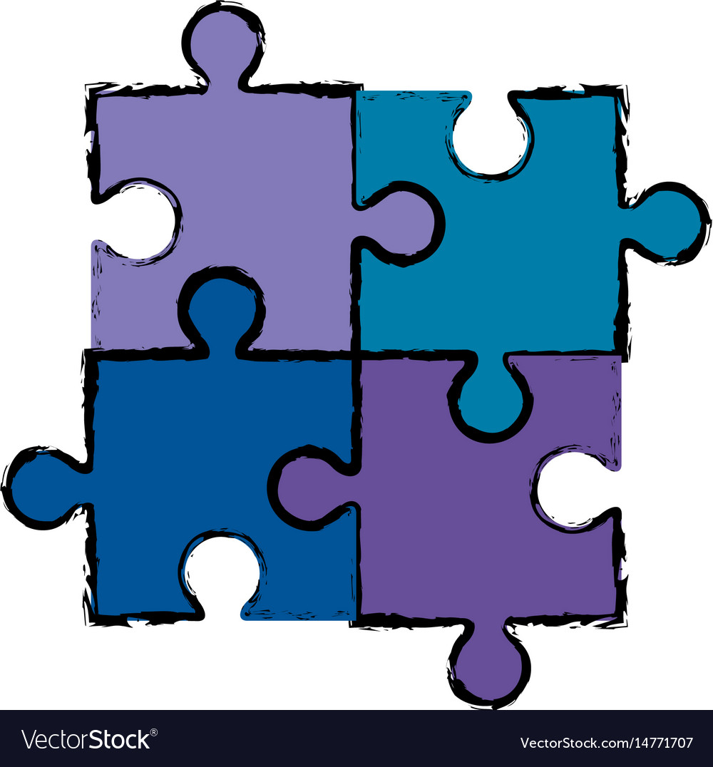 Puzzle piece symbol Royalty Free Vector Image VectorStock