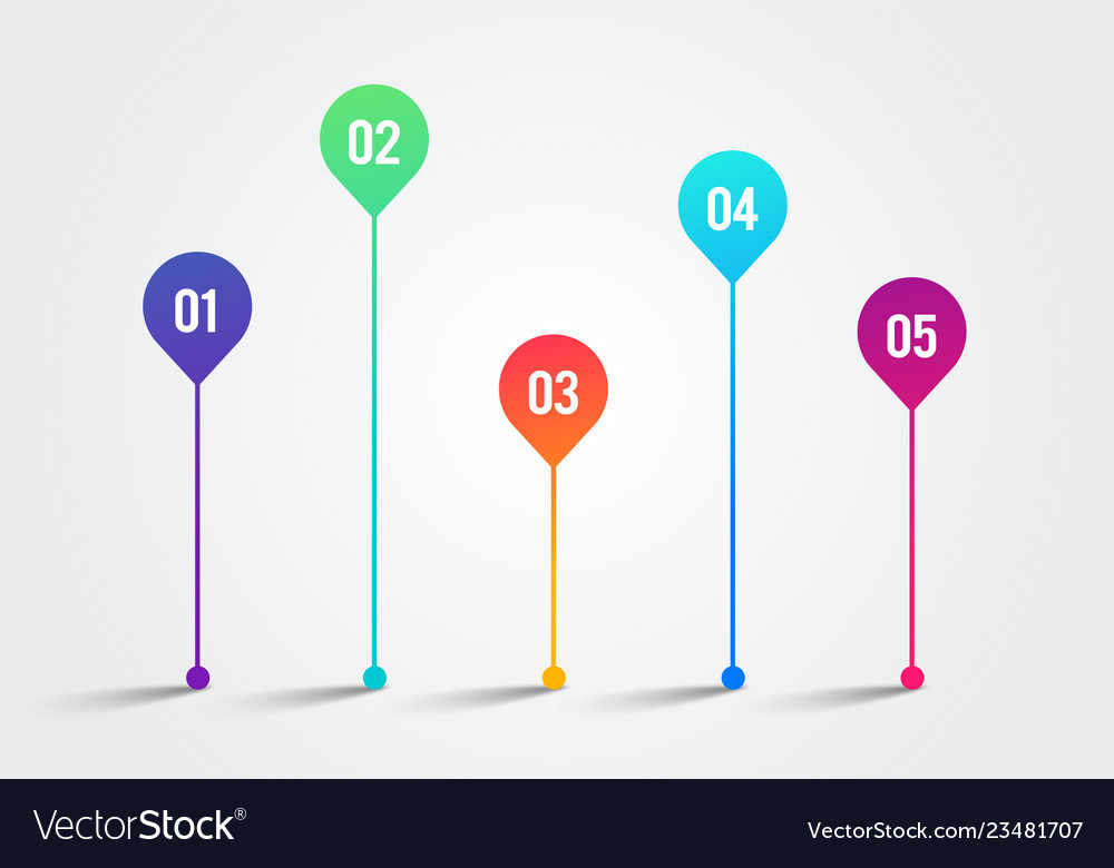Timeline design template charts diagrams element vector image Timeline design template charts diagrams element