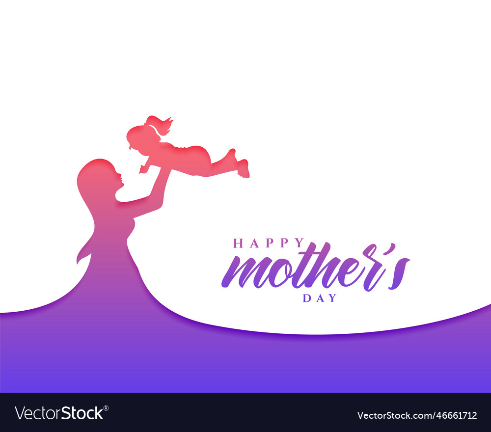 Beautiful Mothers Day Special Background Vector Image