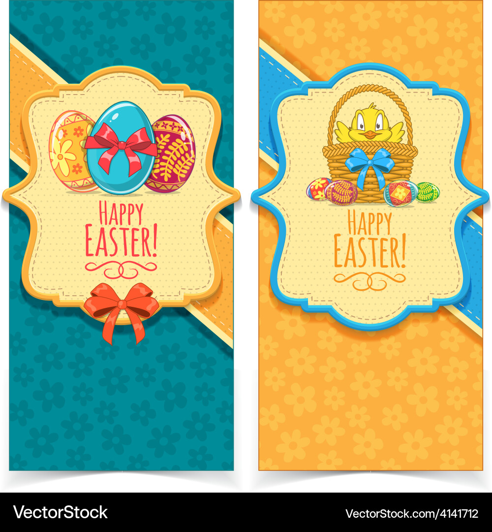 Easter banners Royalty Free Vector Image - VectorStock