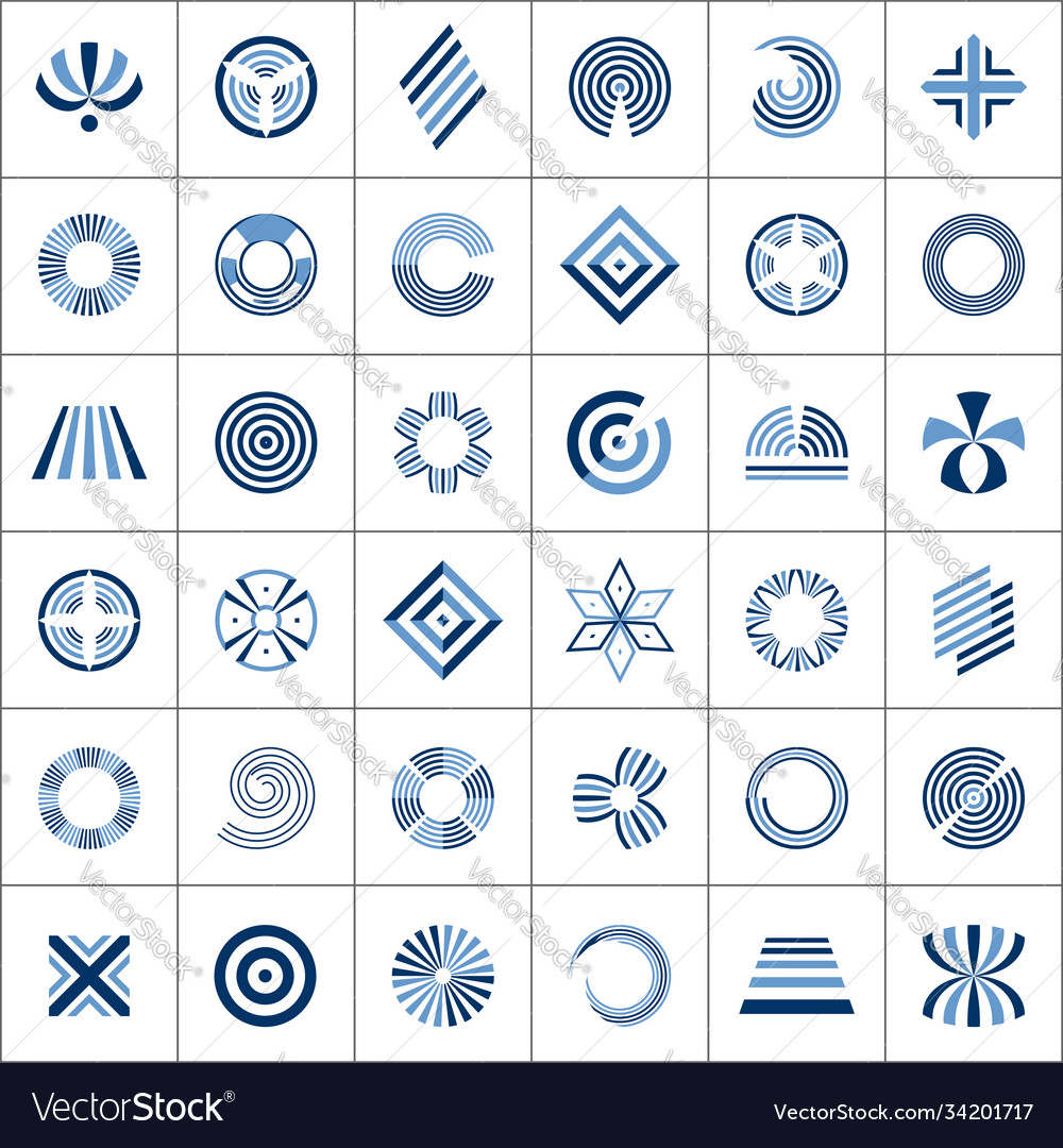 Design elements set Royalty Free Vector Image - VectorStock