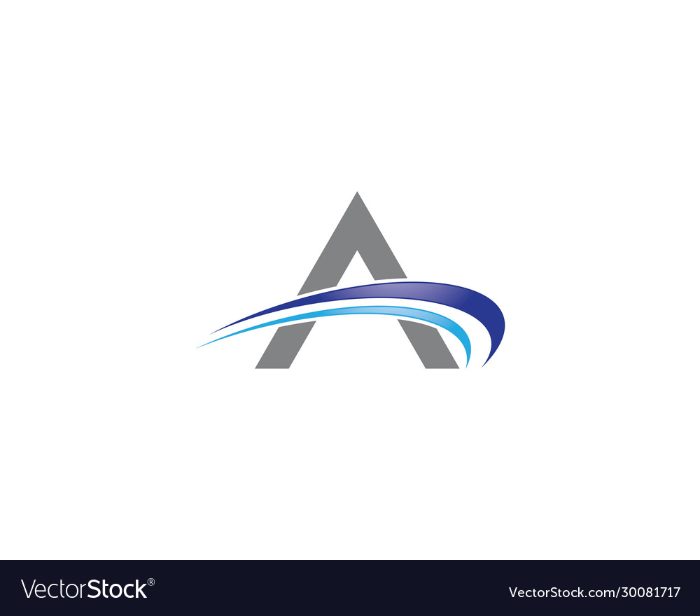 Letter a symbol Royalty Free Vector Image - VectorStock