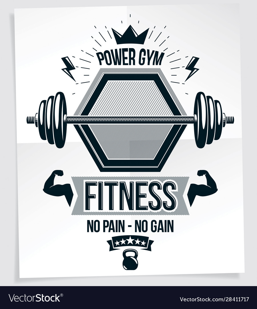Power Lifting Competition Poster Composed With Vector Image