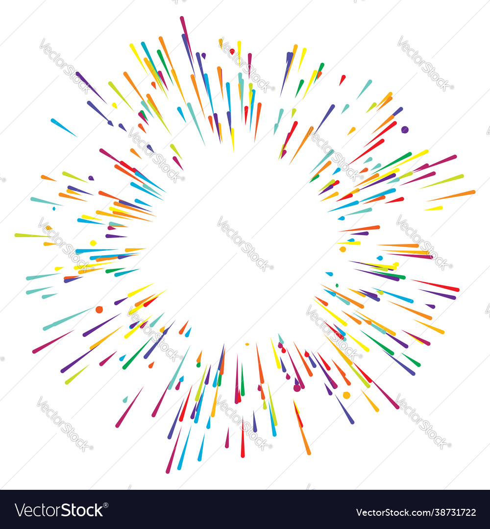 Abstract radial radiating lines stripes burst Vector Image