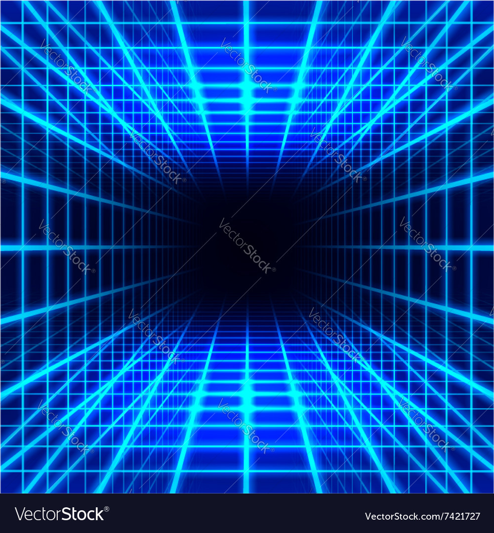 Dimensional grid space Royalty Free Vector Image
