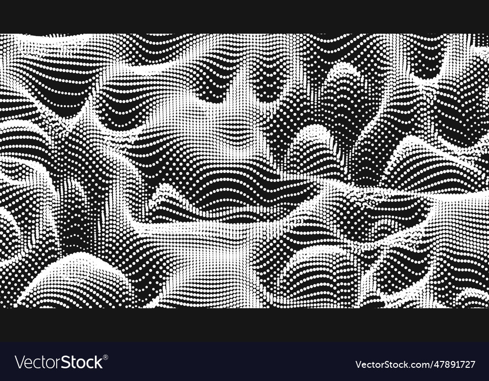 Point wave noise texture abstract dot background Vector Image