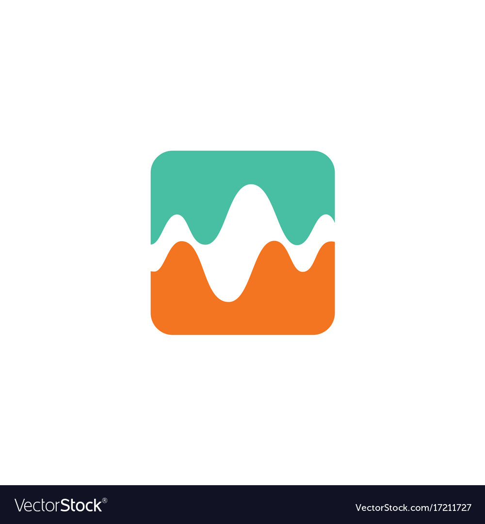 Wave color logo Royalty Free Vector Image - VectorStock