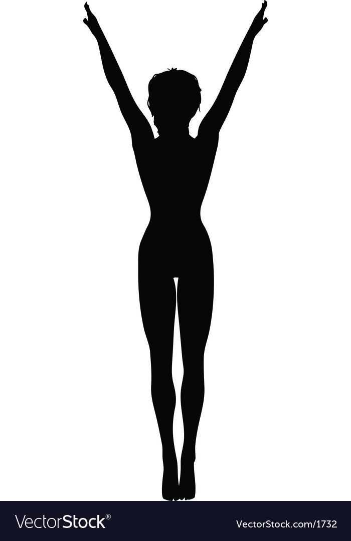 Download Gymnast silhouette Royalty Free Vector Image - VectorStock