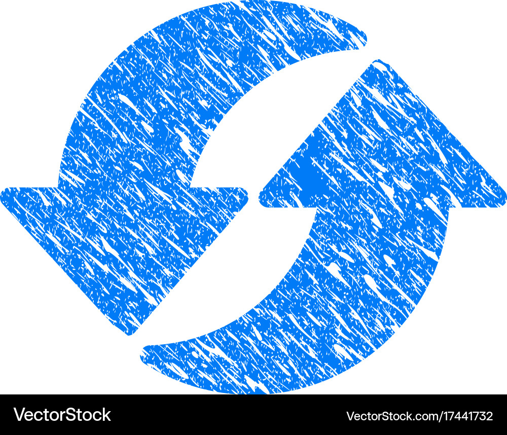 Refresh grunge icon Royalty Free Vector Image - VectorStock