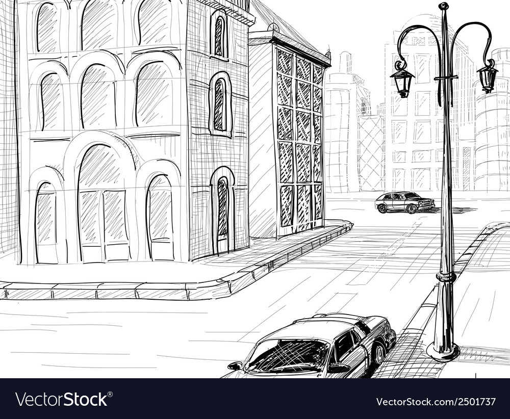 Sketch Drawing Of City Building Background, Sketch, Line, Drawing Background  Image And Wallpaper for Free Download