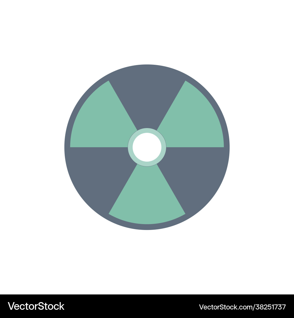 Radioactive caution sign Royalty Free Vector Image