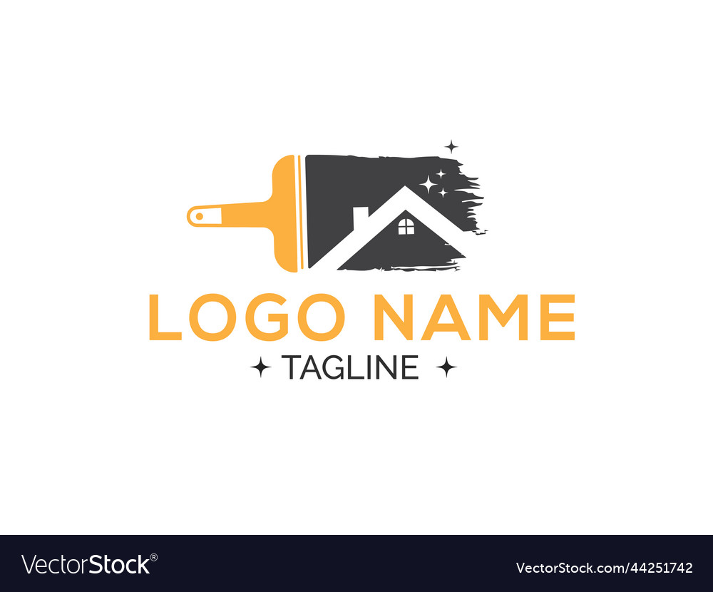 House Cleaning Logo Home Cleaning Logo Design Vector Image