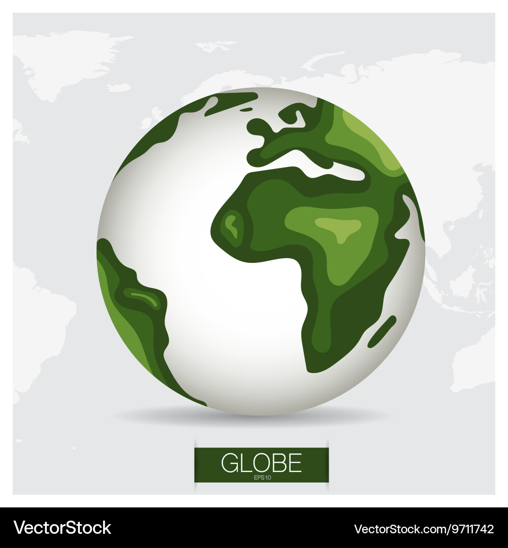 Modern globe Royalty Free Vector Image - VectorStock