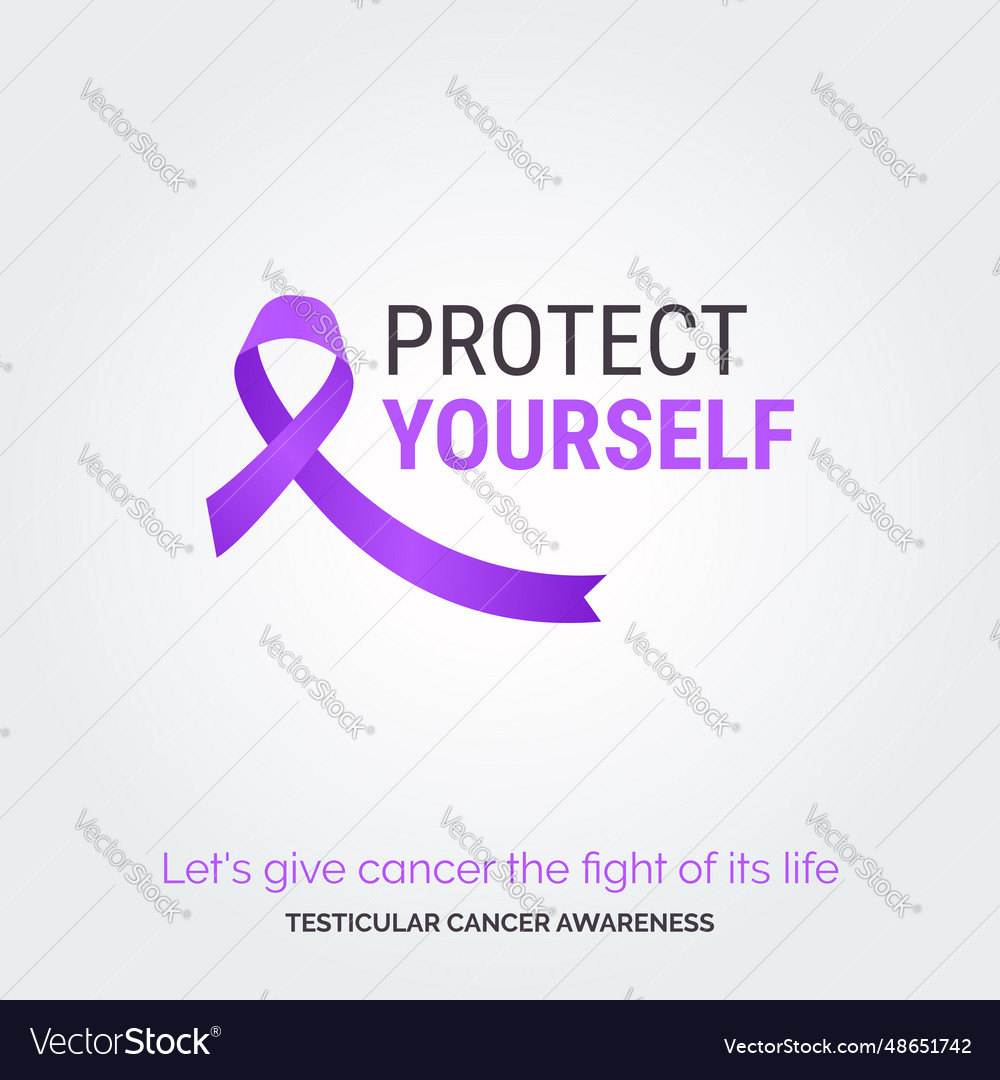 Strength in unity testicular cancer campaign Vector Image