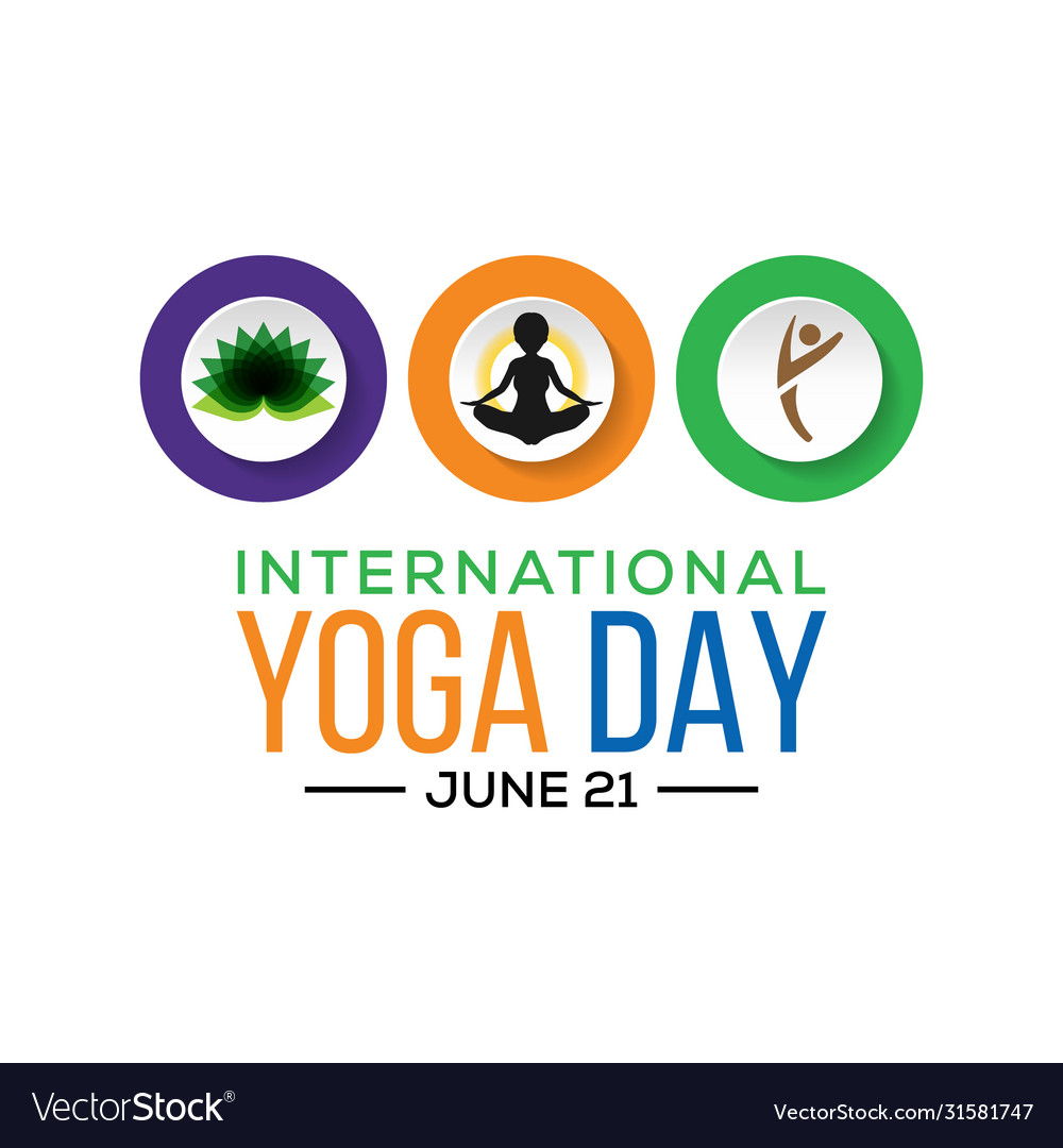 Yoga day Royalty Free Vector Image - VectorStock