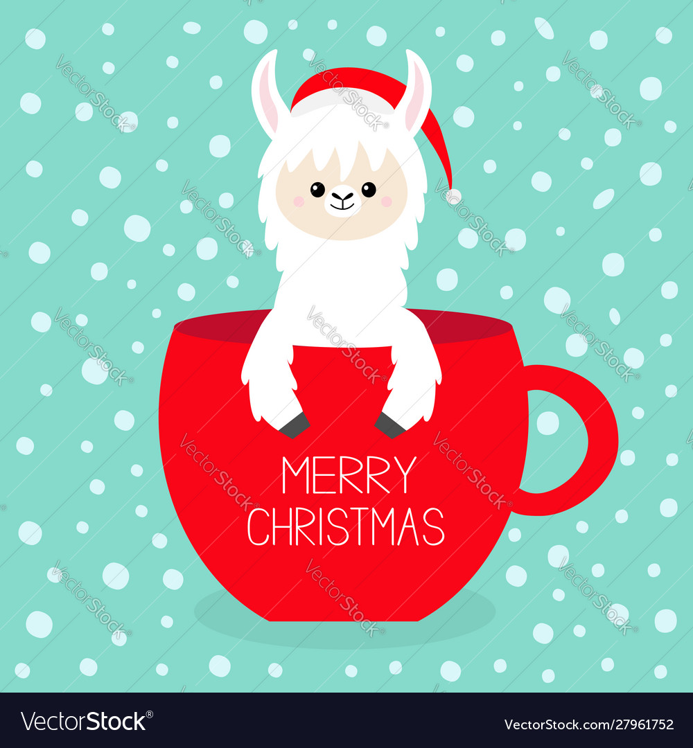 Download Cute Christmas Llama Clipart - Free Template PPT Premium ...