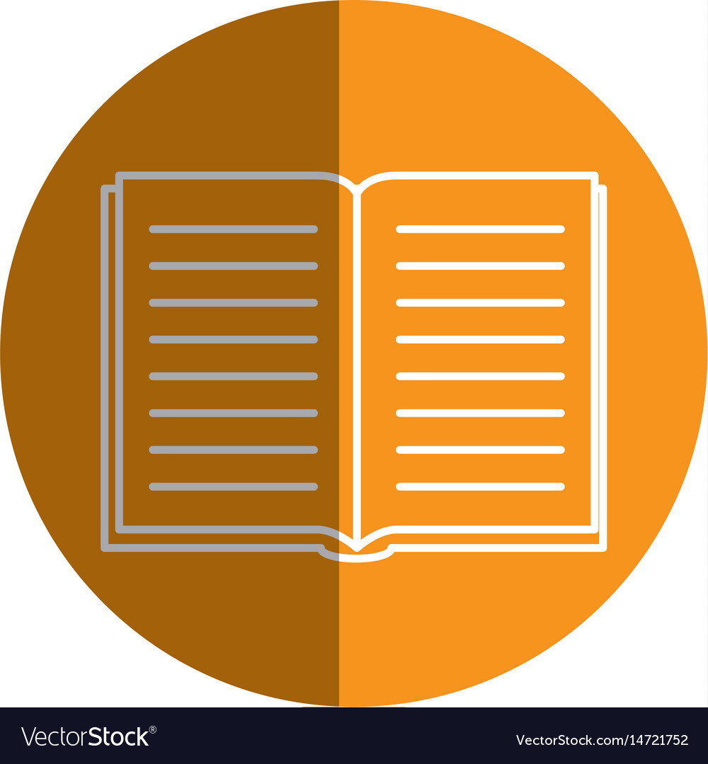 Text book isolated icon Royalty Free Vector Image