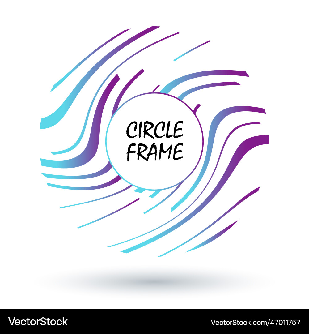 Abstract frame hand drawn doodle circle patterns Vector Image