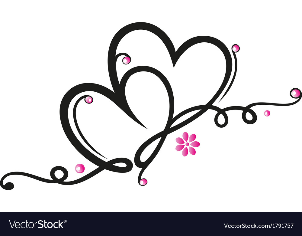 Download Hearts border Royalty Free Vector Image - VectorStock