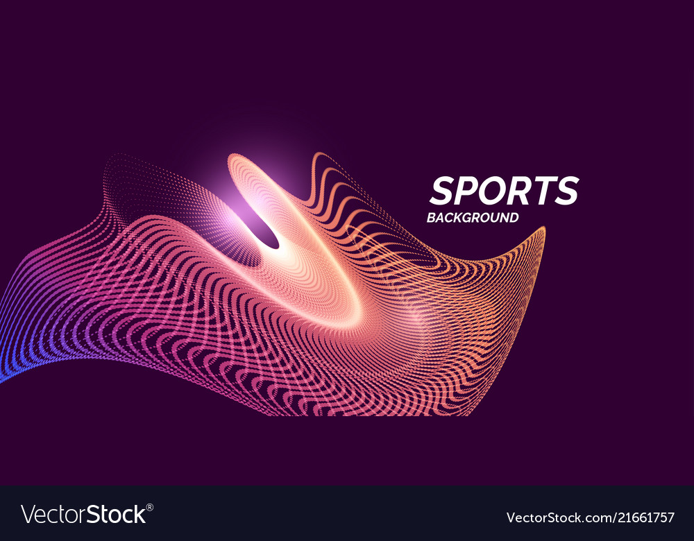Modern Colored Banner For Sports Royalty Free Vector Image