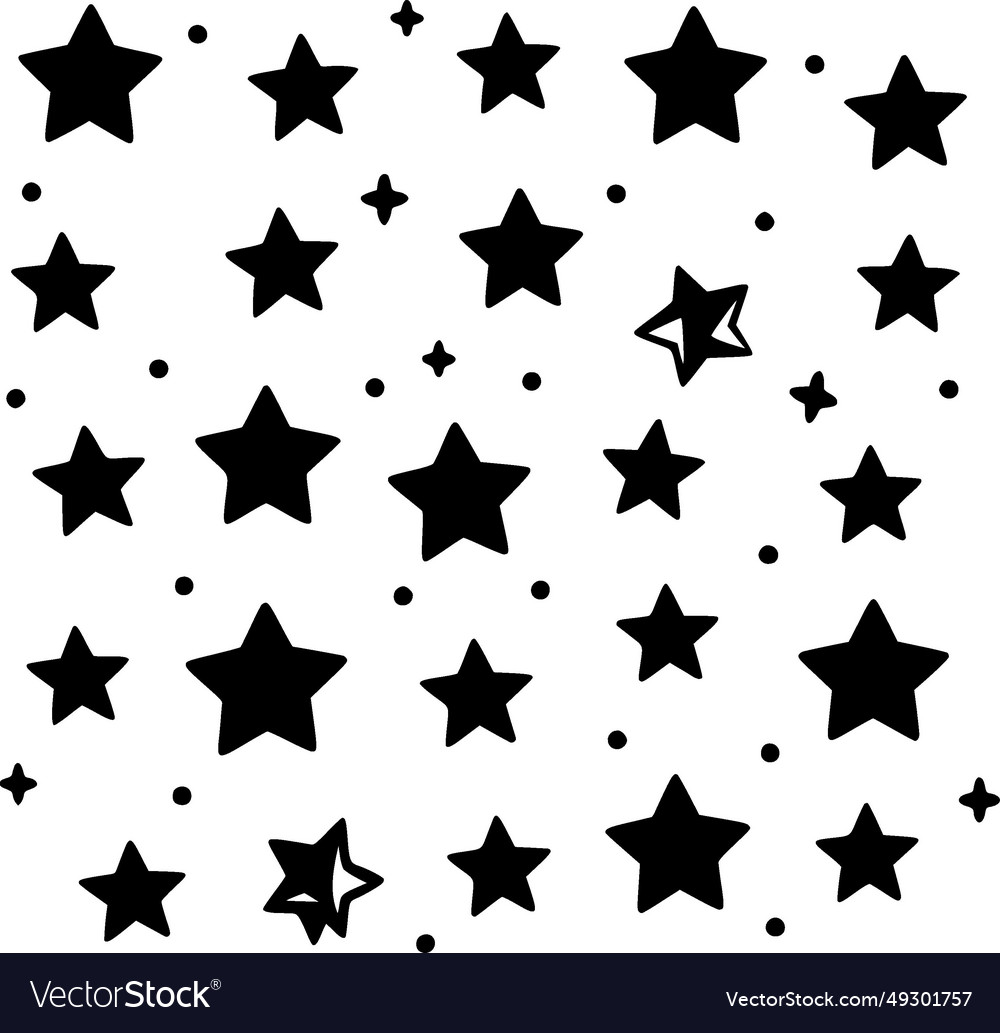 Stars - minimalist and flat logo Royalty Free Vector Image