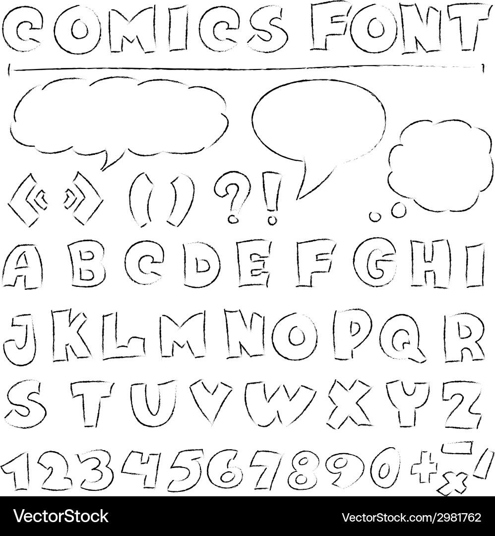 Comics set Royalty Free Vector Image - VectorStock