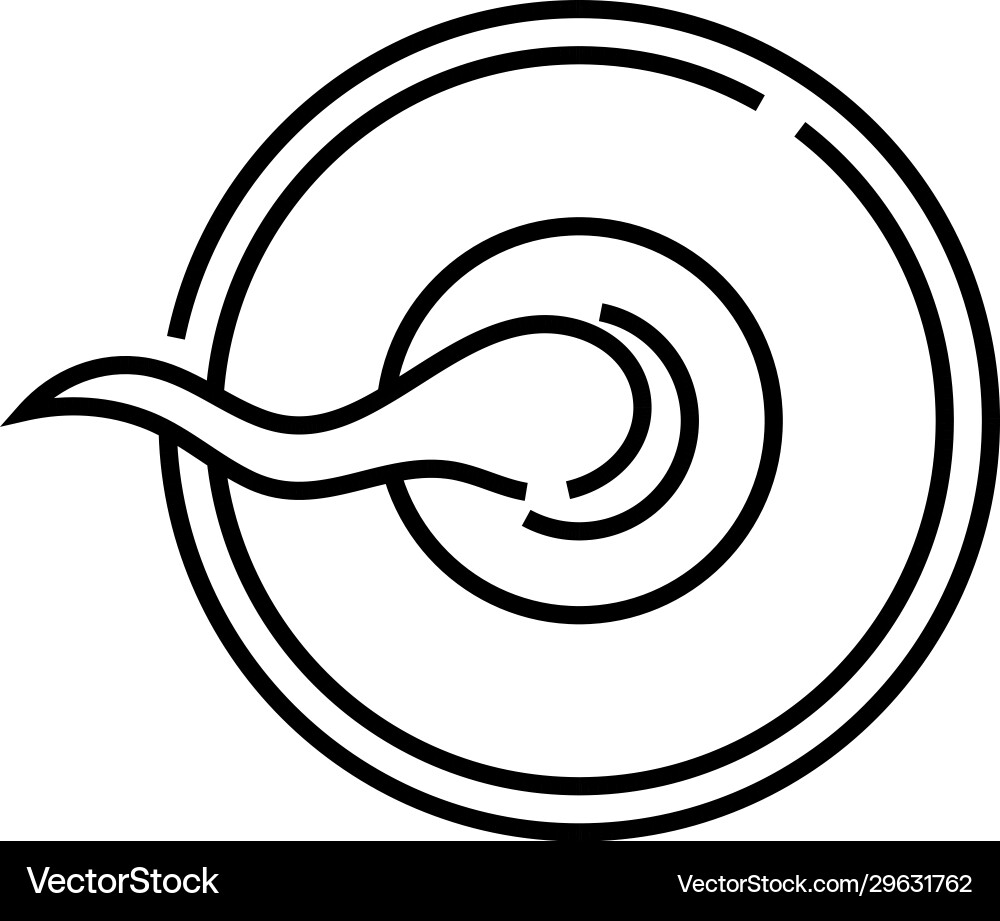 Conceiving line icon concept sign outline Vector Image