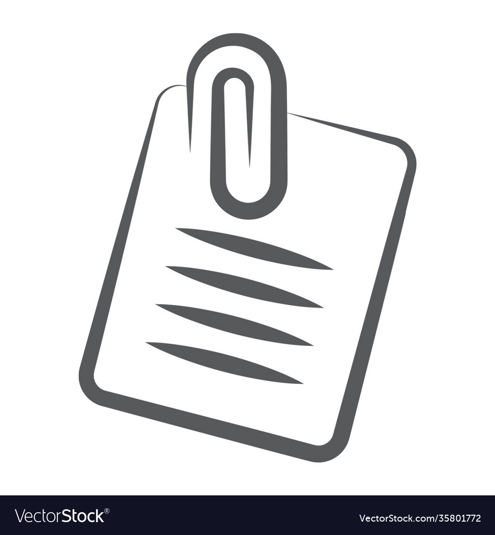 Attach file Royalty Free Vector Image - VectorStock