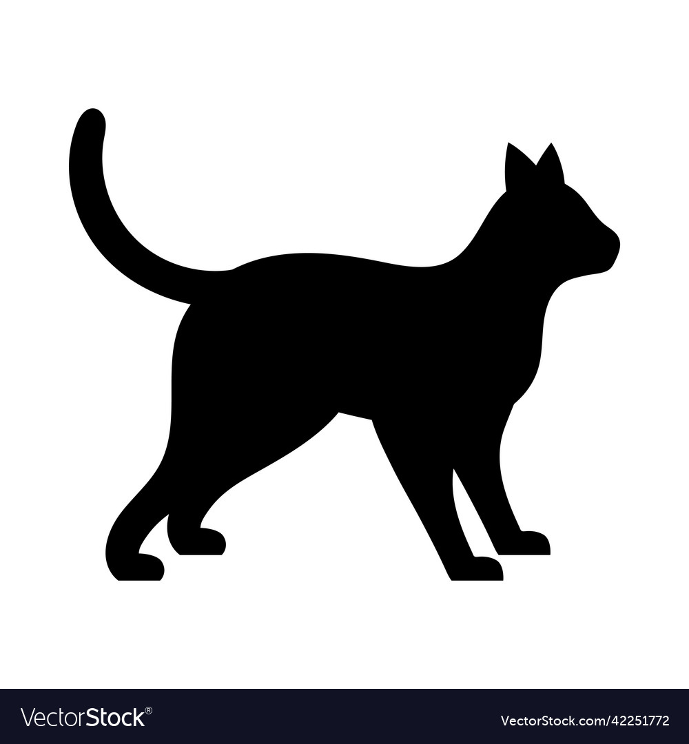 Cat icon design template Royalty Free Vector Image