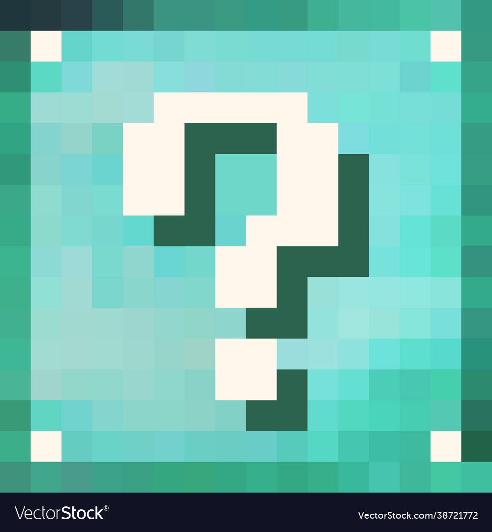 Question box. Lucky block. Color pixel box with question mark. Papercraft  Mini Dirt Block chest. Papercraft 5 Classic Blocks. The concept of games  background. Minecraft concept. illustration Stock Photo by  ©poppystyle_soloma 490126916