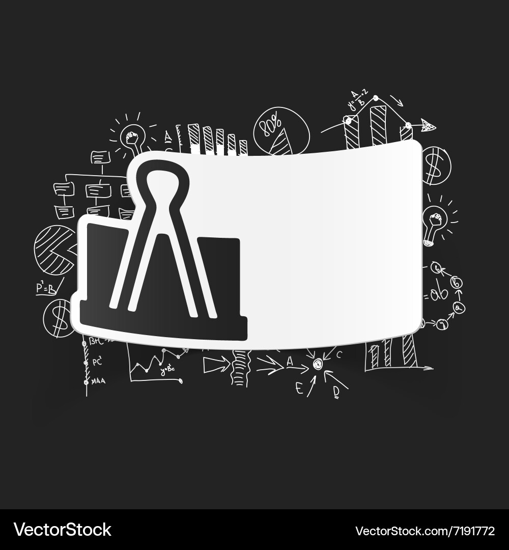 Drawing business formulas clip Royalty Free Vector Image
