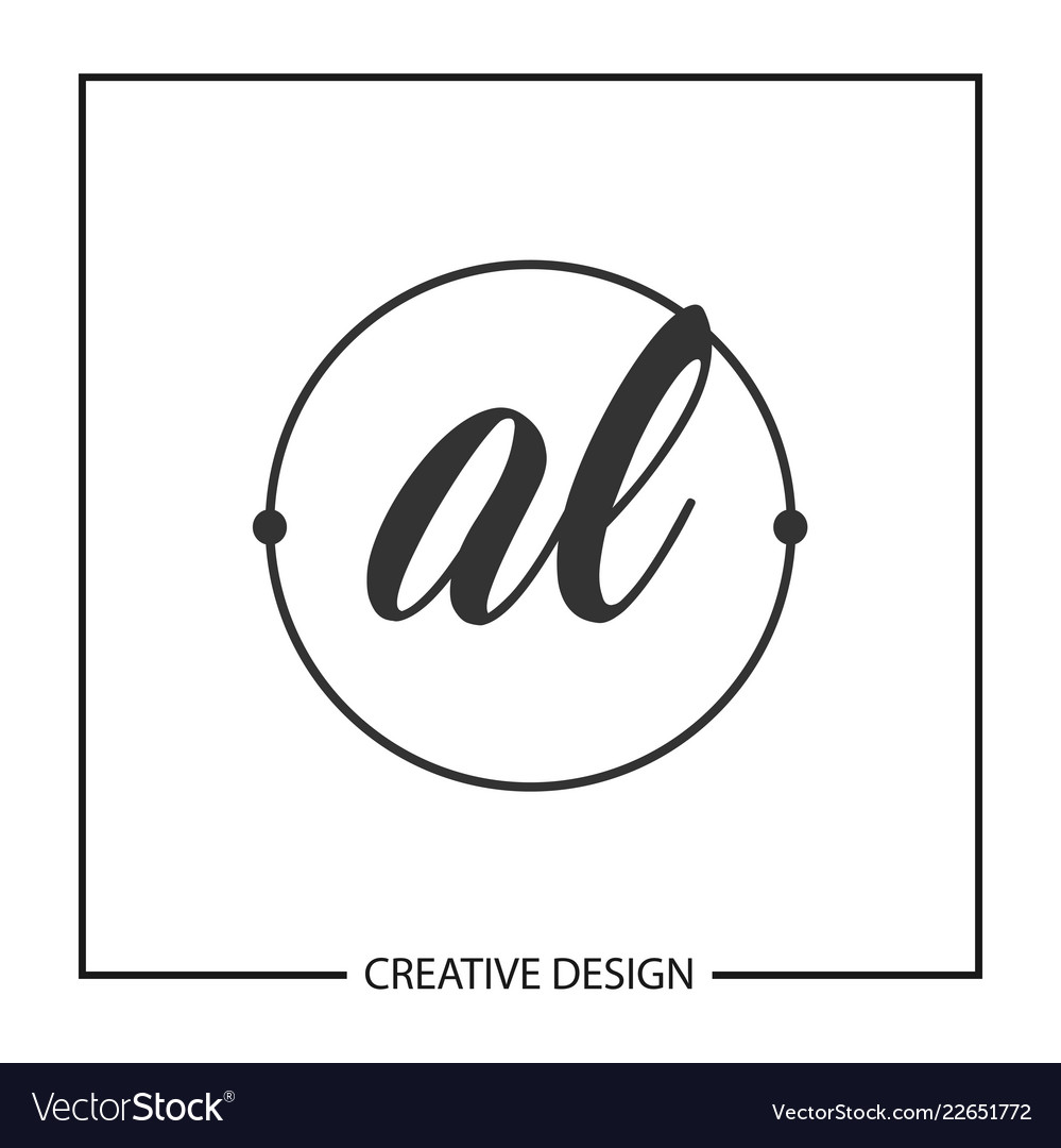 Initial Letter Al Logo Template Design Royalty Free Vector Initial Letter Al Logo Template Design Vector Image