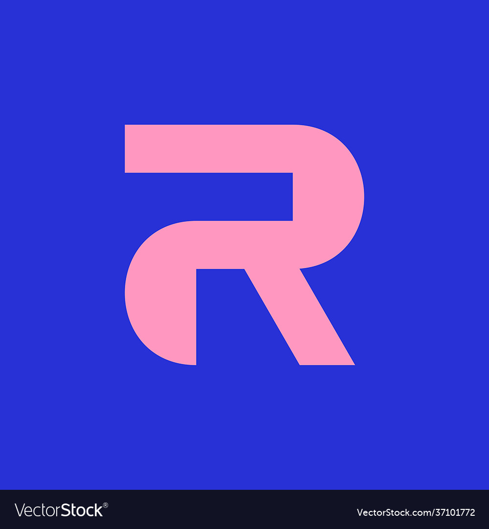 Letter r logo Royalty Free Vector Image - VectorStock