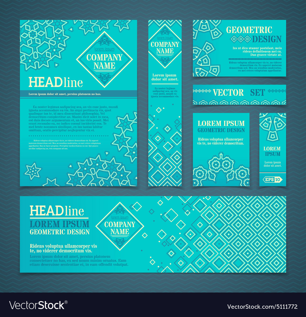 Set Retro Design Templates Royalty Free Vector Image Set Retro Design Templates Royalty Free Vector Image