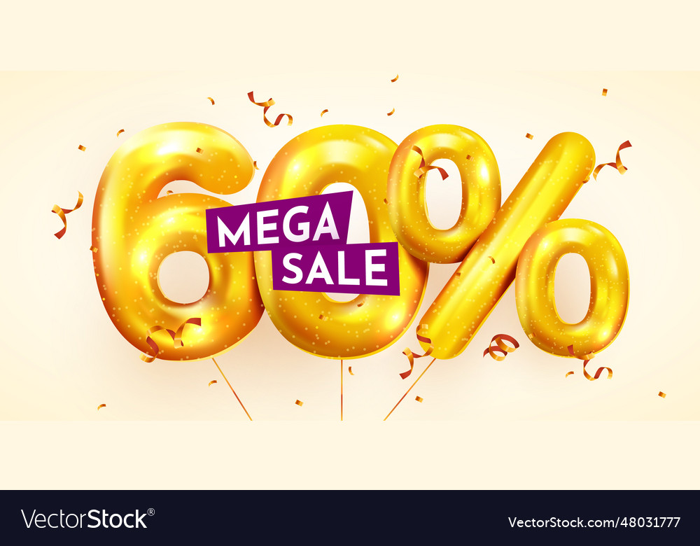 60-percent-off-discount-creative-composition-of-vector-image