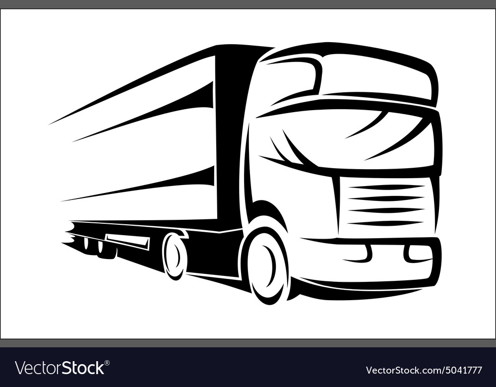 Truck symbol Royalty Free Vector Image - VectorStock