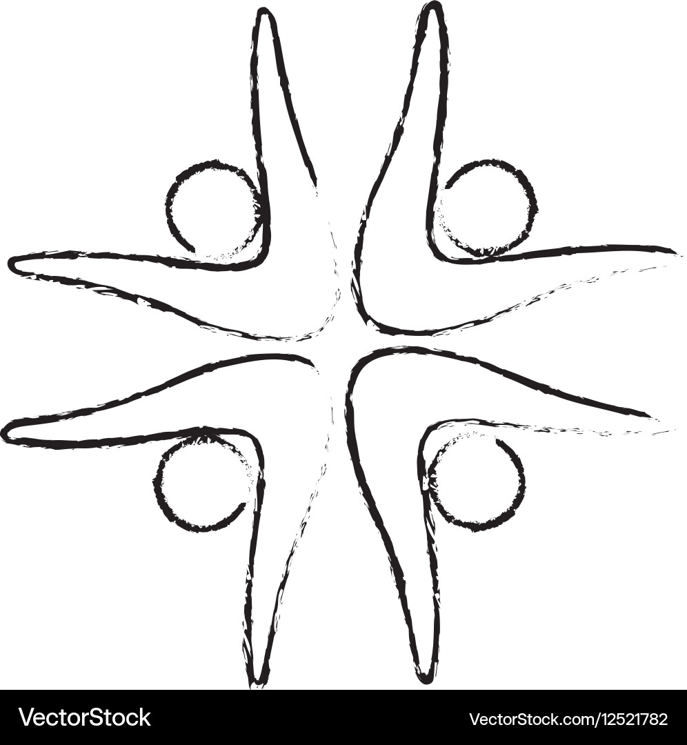Abstract figure of human Royalty Free Vector Image