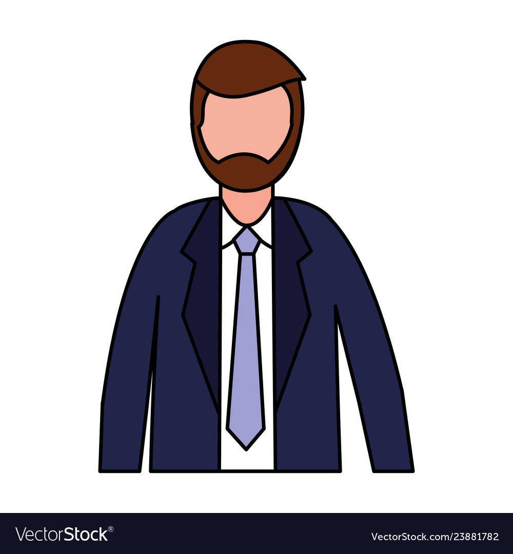 Business man portrait Royalty Free Vector Image