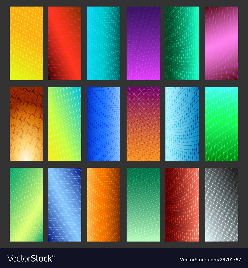 Abstract vibrant background set Royalty Free Vector Image