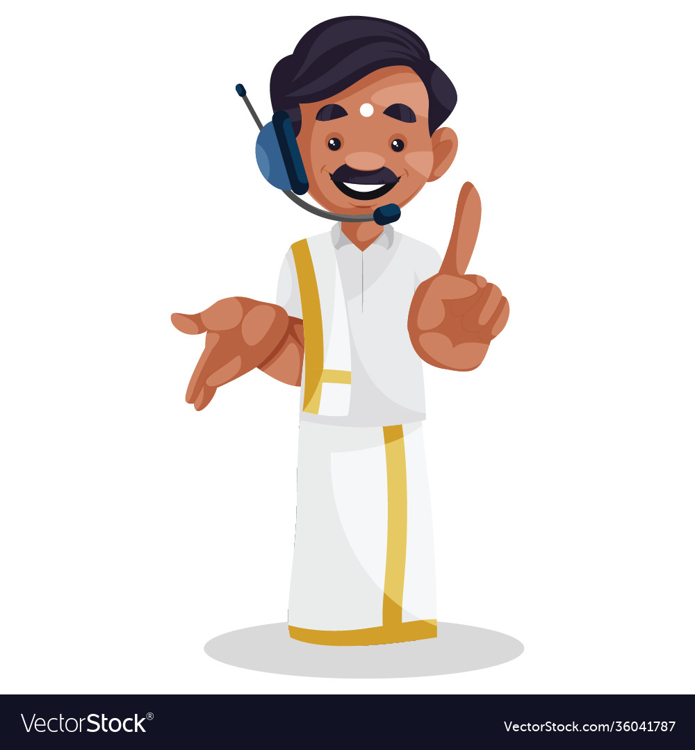 Indian tamil man cartoon Royalty Free Vector Image Indian tamil man cartoon Royalty Free Vector Image