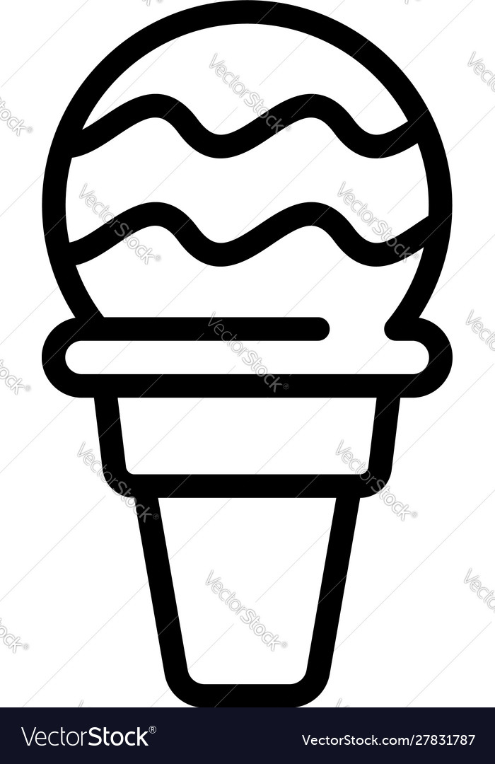 Black Cat icon in Ice Cream Style