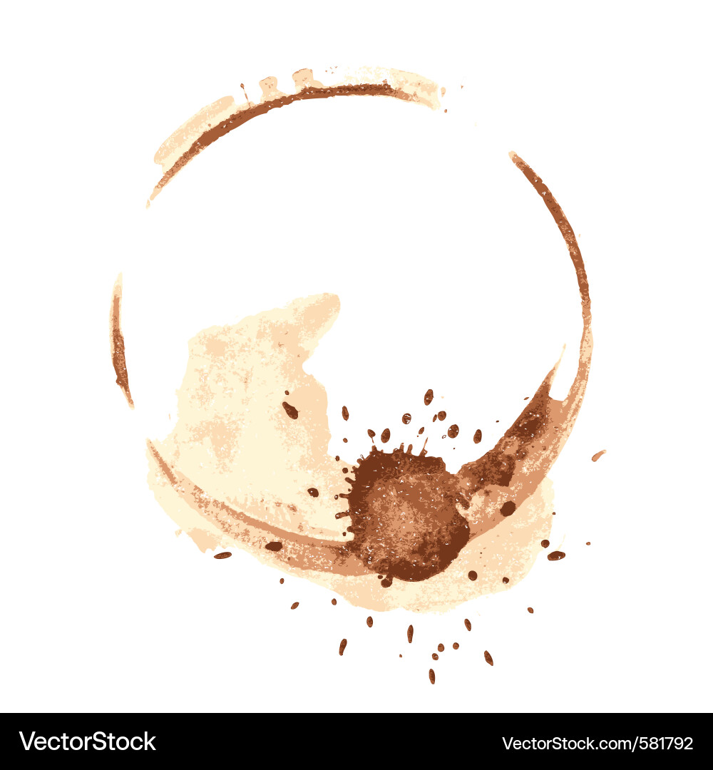 Coffee stains Royalty Free Vector Image - VectorStock