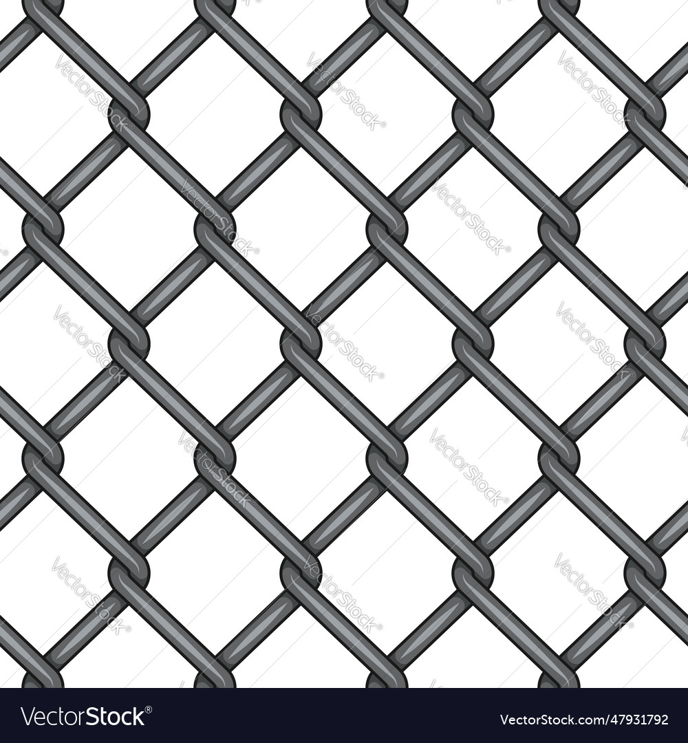 Seamless pattern with metal mesh netting Vector Image