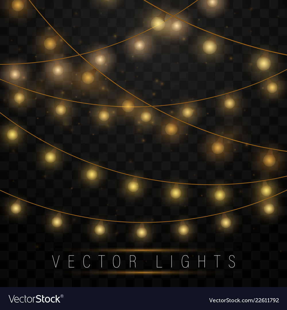 yellow christmas lights