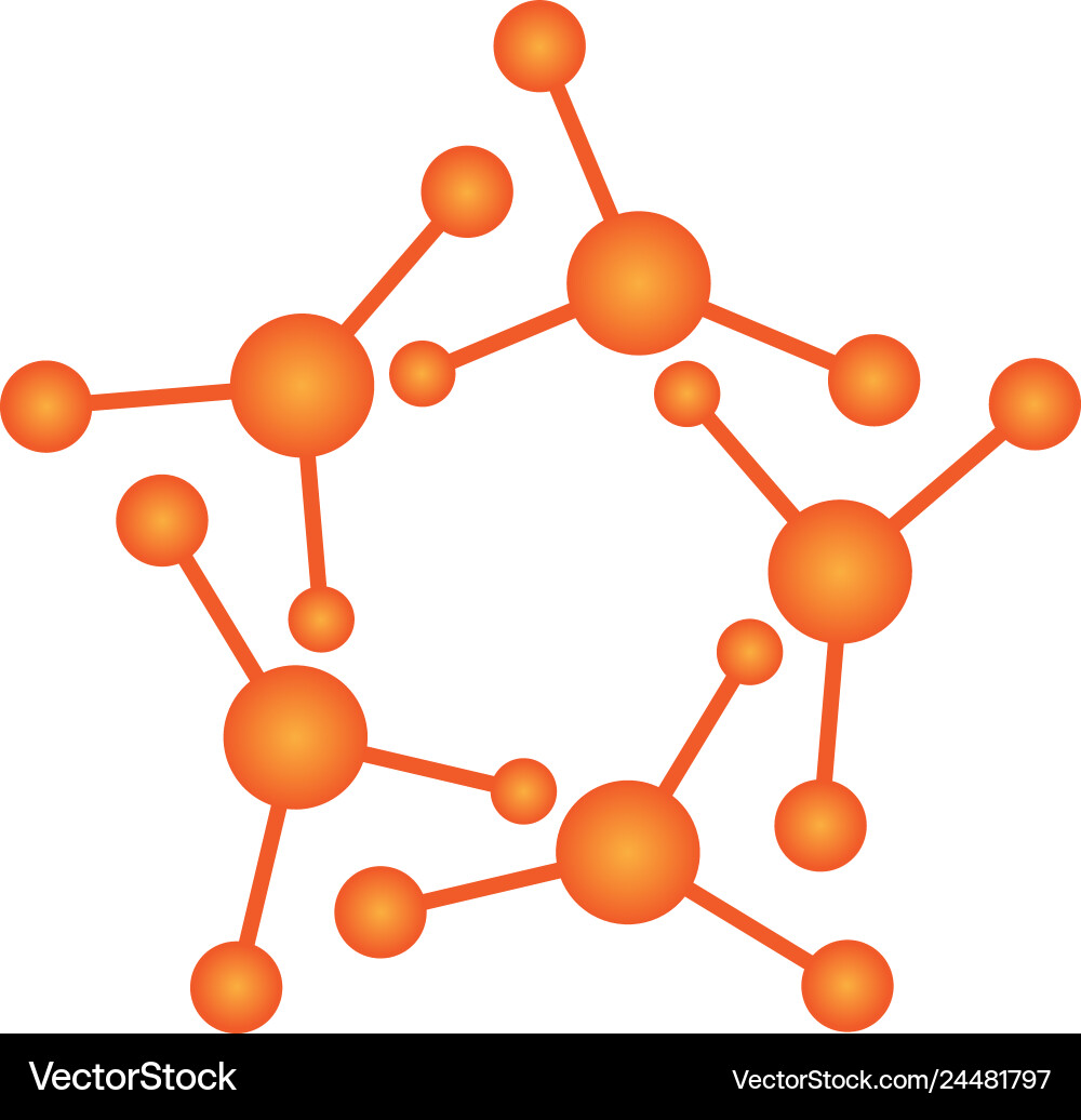 Molecule logo template icon Royalty Free Vector Image
