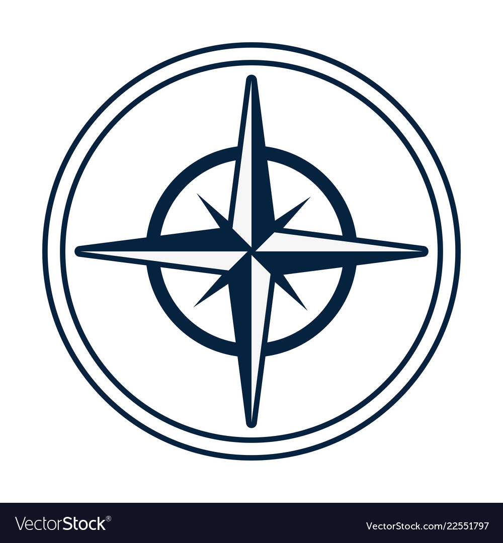 Navigation compass symbol