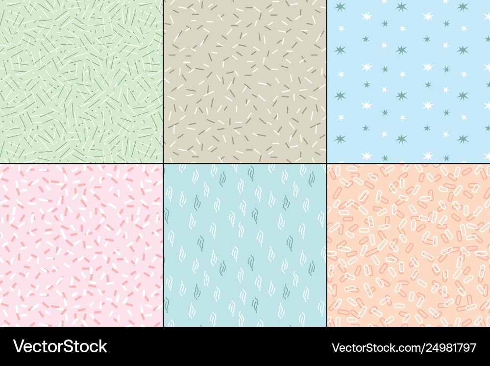 Pastel abstract patterns Royalty Free Vector Image