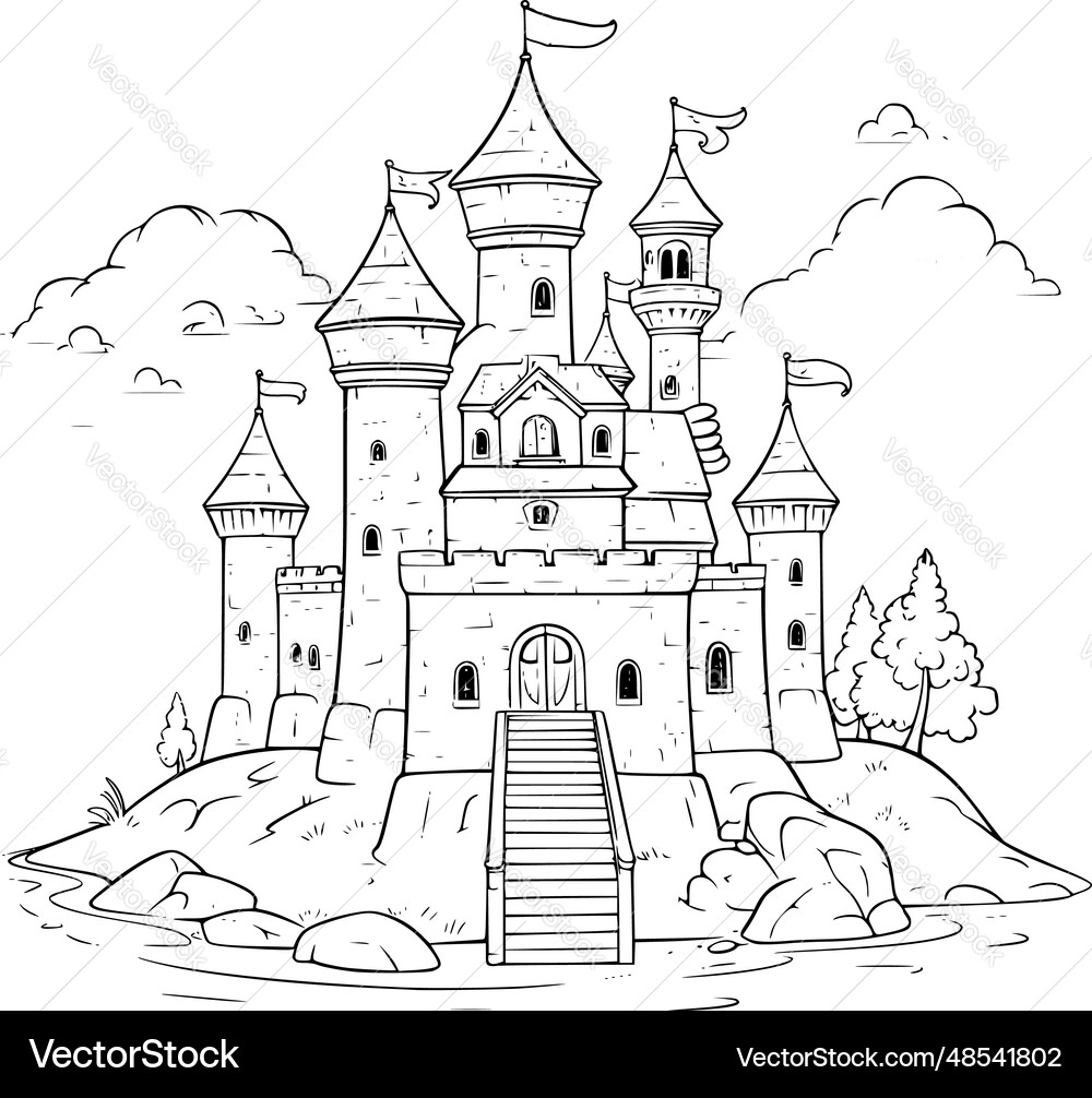 Castle Royalty Free Vector Image - VectorStock